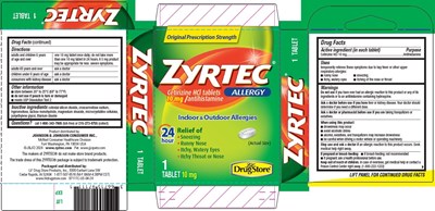 9711-1 Zyrtec 1ct_paint.jpg PDP/Package - 9711 1 Zyrtec 1ct paint